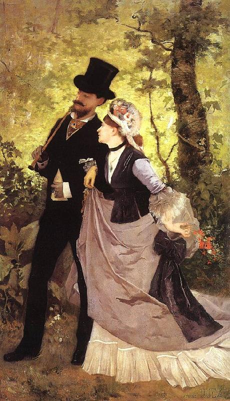 Ernest Duez Honeymoon France oil painting art